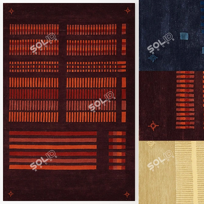 Fogia Print Set: Stunning Large Carpet 3D model image 3