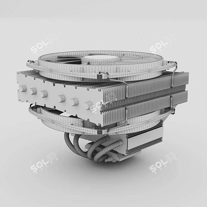 Silent and Efficient CPU Cooling 3D model image 11