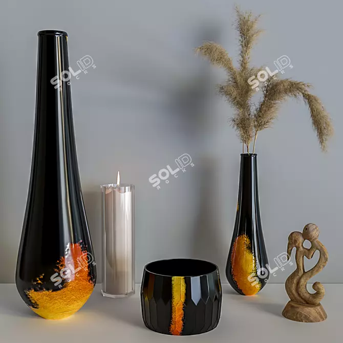 Elegant Decor Set: 824,193 Polys 3D model image 1