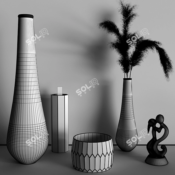 Elegant Decor Set: 824,193 Polys 3D model image 2