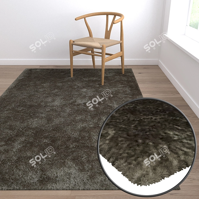 Title: Premium Carpet Set: Versatile Textures 3D model image 5
