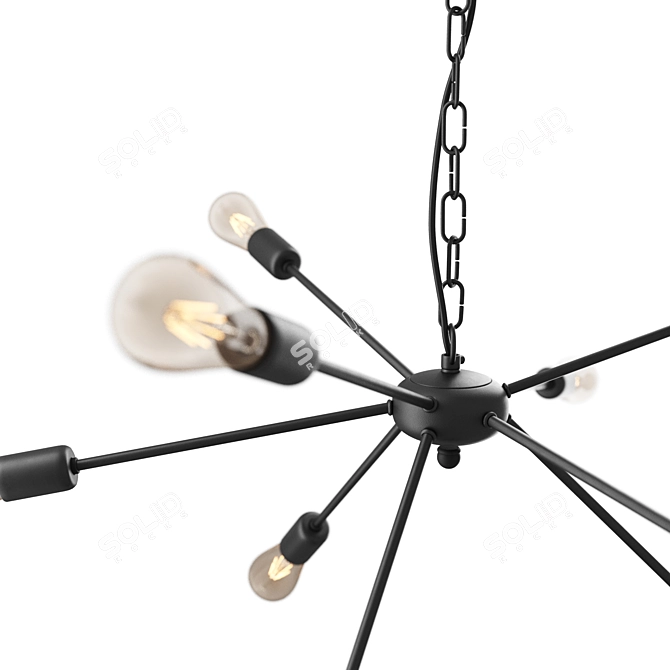 Modern Minimalist Nowodvorski ROD Pendant 3D model image 2