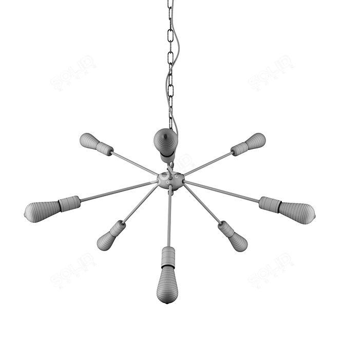 Modern Minimalist Nowodvorski ROD Pendant 3D model image 3