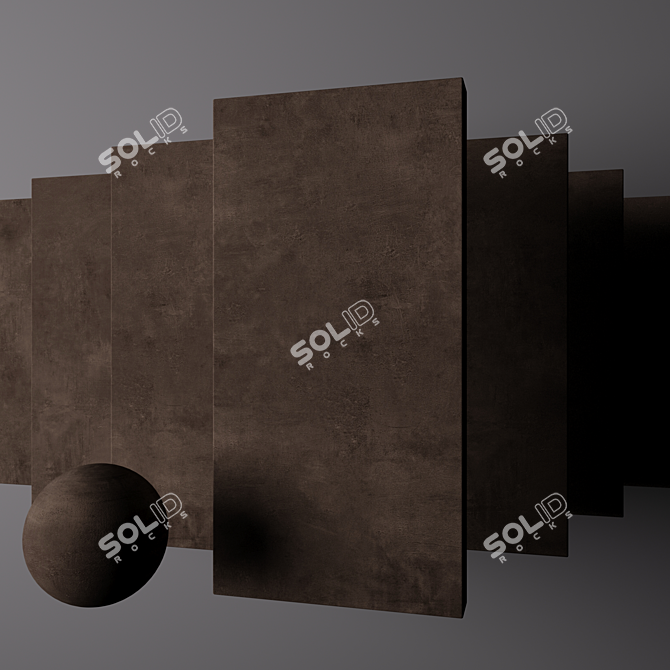 Ares Brown Concrete Set | 10 HD Textures 3D model image 4