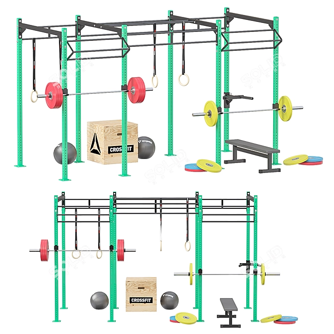 Advanced Crossfit Training Frame 3D model image 1