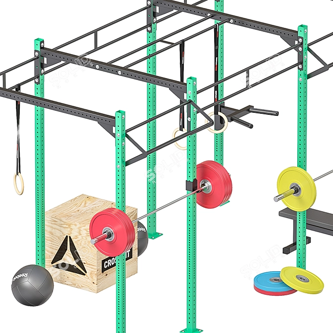 Advanced Crossfit Training Frame 3D model image 2