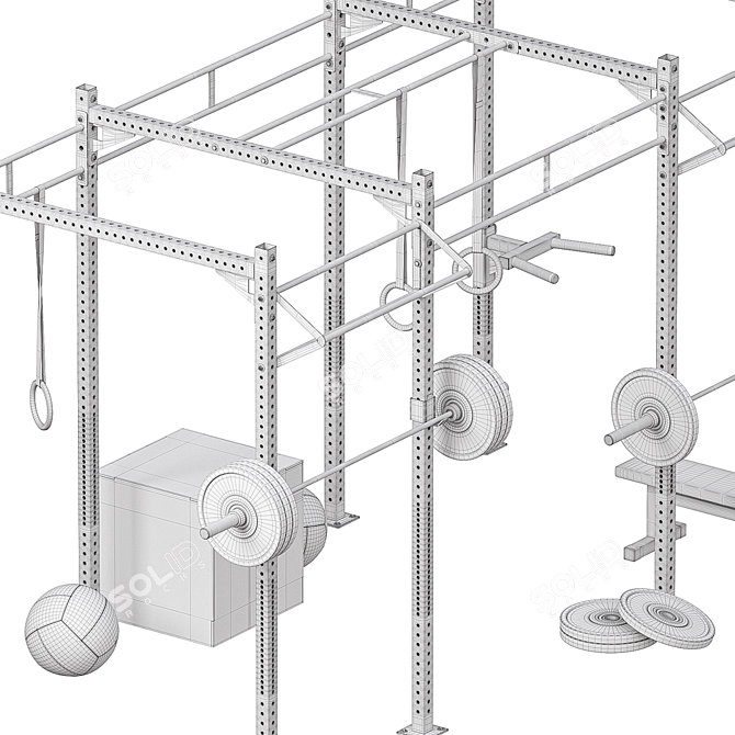 Advanced Crossfit Training Frame 3D model image 3