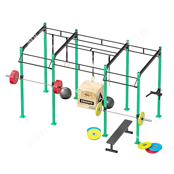 Advanced Crossfit Training Frame 3D model image 4