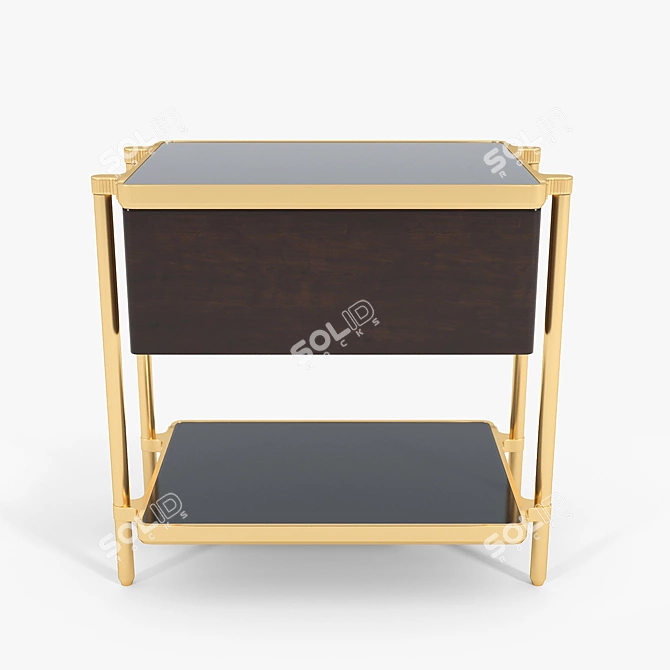 Sleek Holly Hunt Eclipse Side Table 3D model image 3