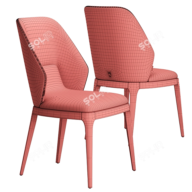 Emporio Chair: Stylish and Comfortable 3D model image 5