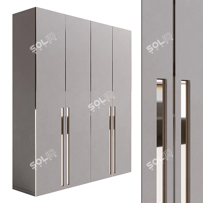 Custom Design Wardrobe: Stylish & Functional 3D model image 1