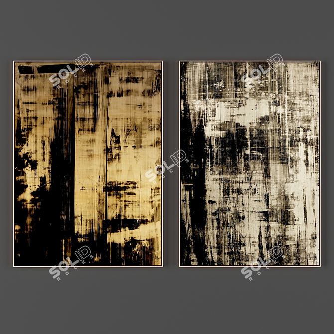 2 Frames Collection: 1000*725 & 1000*685 mm, 2000*2000 Pixel Textures 3D model image 1