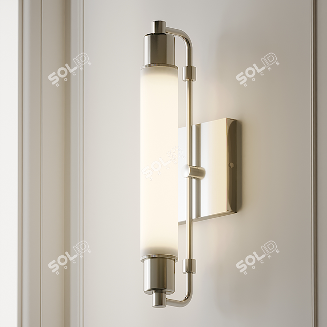 Art Deco Tube Vanity Sconce 3D model image 5