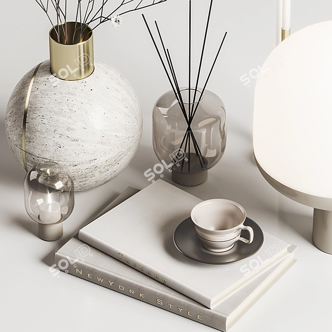 Modern Decor Set: Hauri Arche Collection 3D model image 2