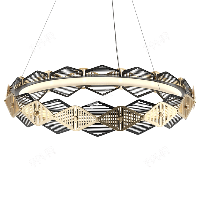 Mesmerizing Geometric Pendant Light 3D model image 8