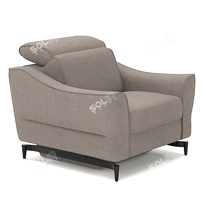 Luxury Belgian Armchair Venezia 3D model image 3