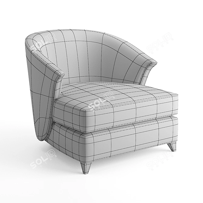 Sophisticated St Malo Armchair 3D model image 3