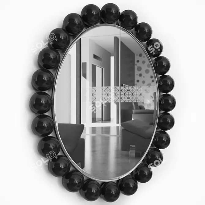 Elegant Perles Mirror by Christopher Guy 3D model image 1