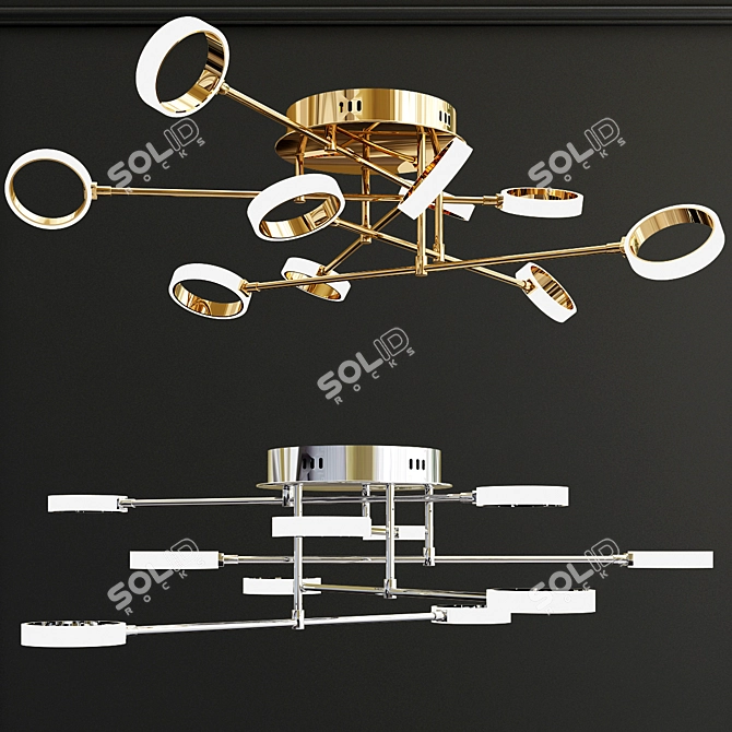 Modern LED Ceiling Chandelier 3D model image 2