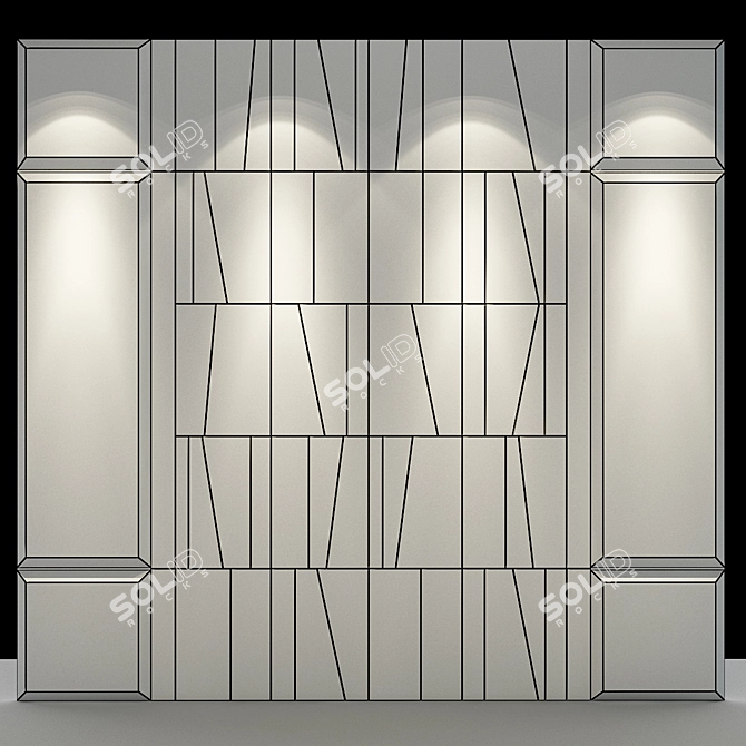 Stylish Panel 37 by Studia 54 3D model image 2