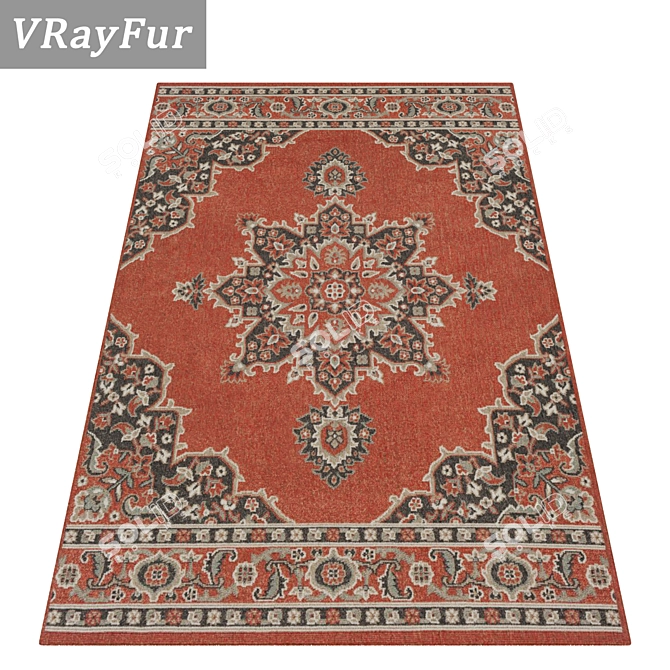 Versatile High-Quality Carpets 3D model image 2