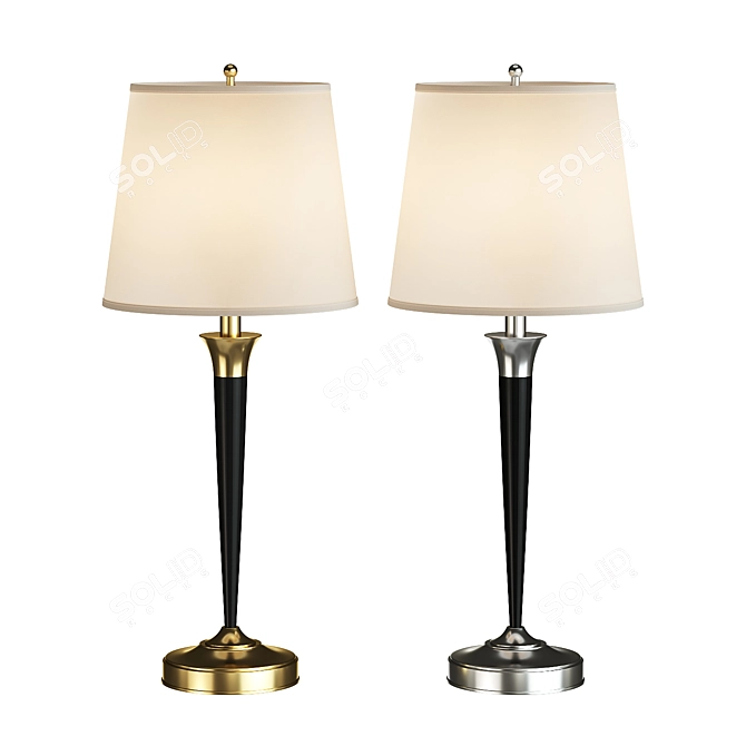 Title: Classic Borchardt Table Lamp 3D model image 1