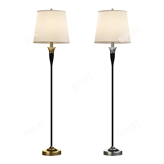 Elegant Borchardt Floor Lamp 3D model image 1