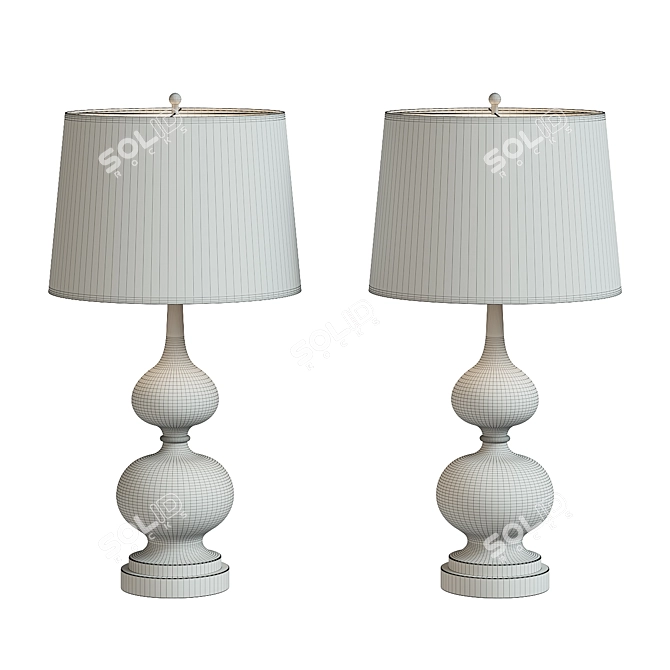 Elegant Table Lamp Cornelius 3D model image 2