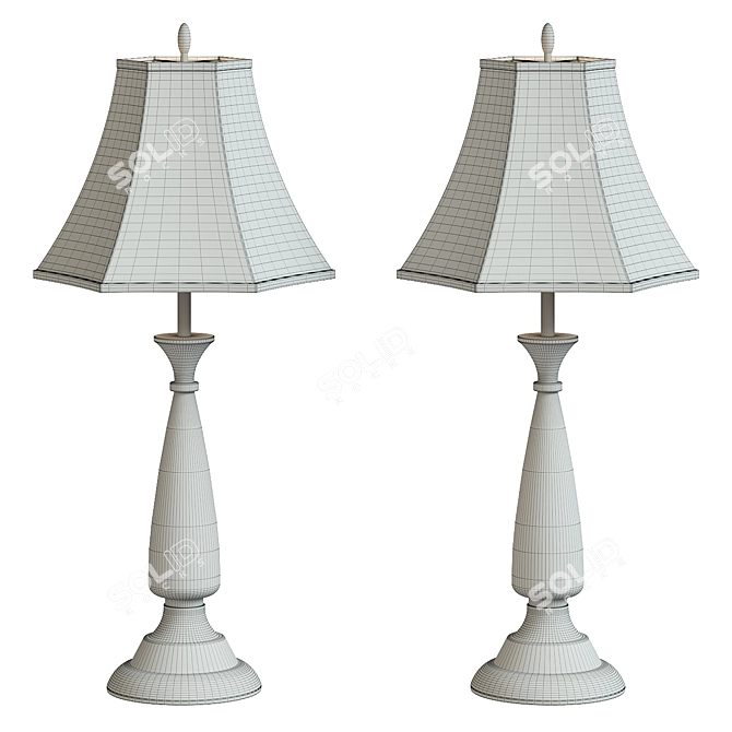 Title: Classic Table Lamp Marion 3D model image 2