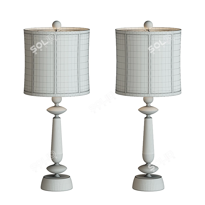 Classic Table Lamp: Rodrigez 3D model image 2