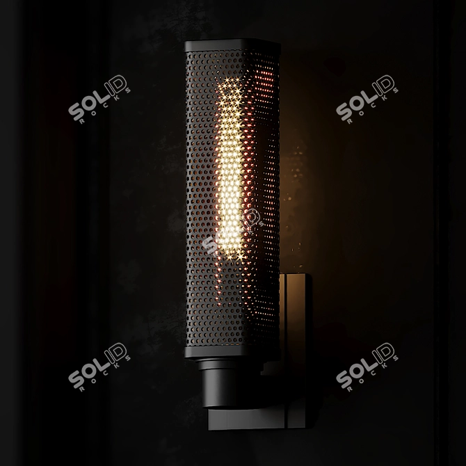 Oxon Hill Wall Sconce: Sleek Illumination 3D model image 2