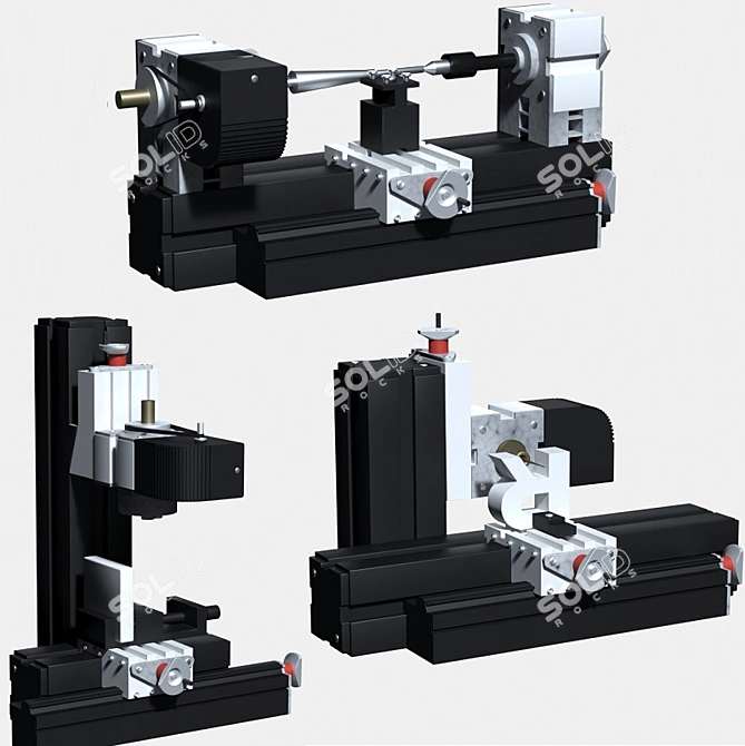 Modular Unimat: Versatile Machining Solution 3D model image 1