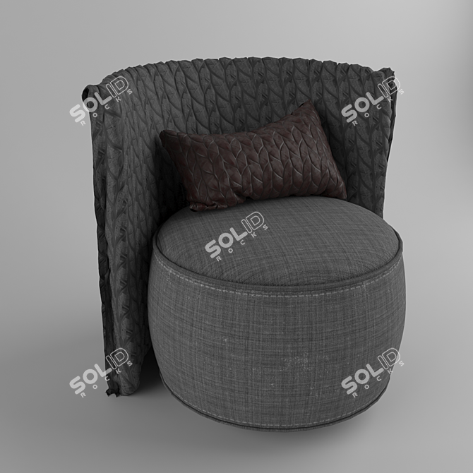 B&B Armchair: Sleek & Stylish Seating 3D model image 1