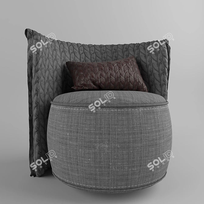 B&B Armchair: Sleek & Stylish Seating 3D model image 2