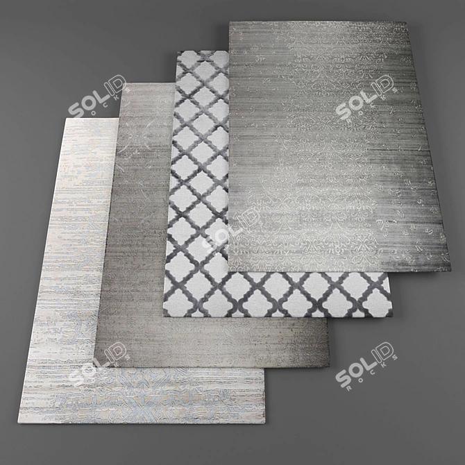 Elegant De dimora Rug Collection 3D model image 1