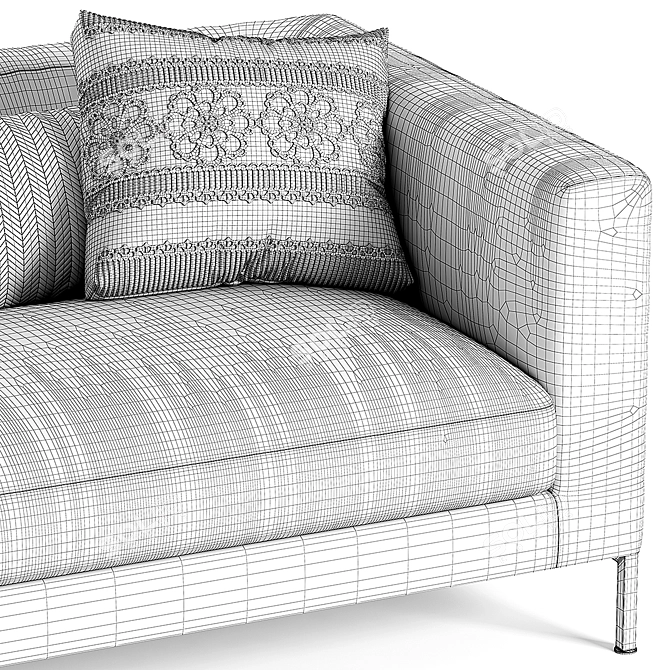 Modern Comfort: Frigerio Salotti Otto Corner Sofa 3D model image 5