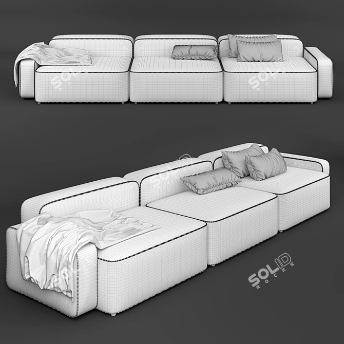 Danish Modern: Normann Copenhagen Sofa 3D model image 2