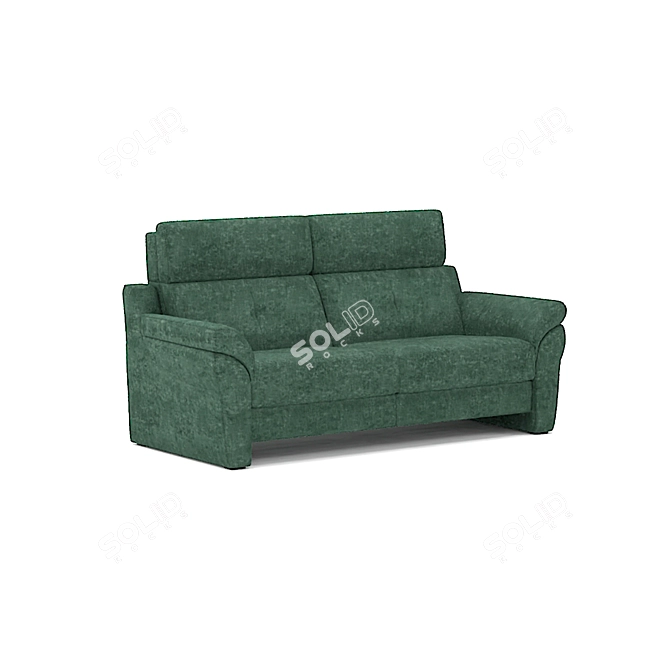 Belgian Comfort Sofa with Adjustable Headrest and Electric Recliner 3D model image 4