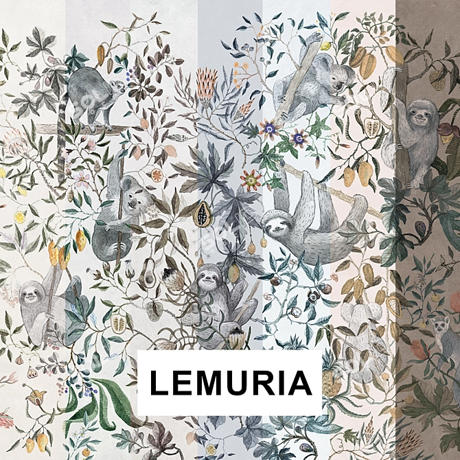 Lemuria Vinyl Wallpapers | Factura 3D model image 1