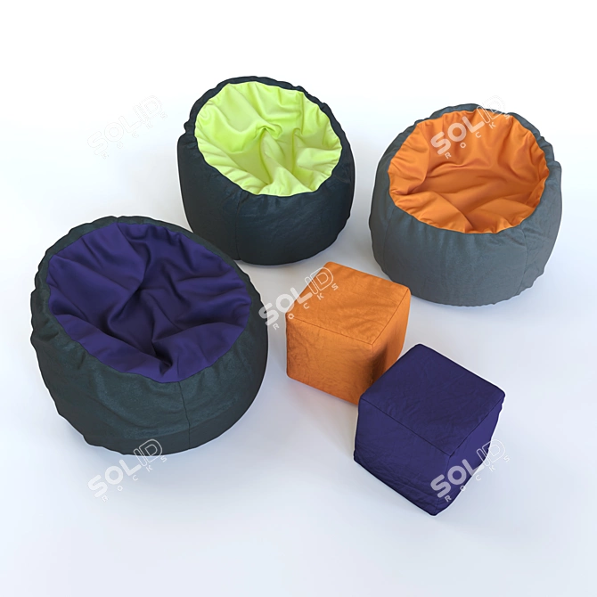Portable Chair Bag 3D model image 1