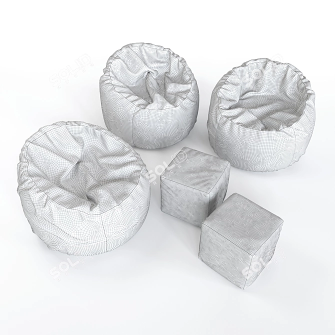 Portable Chair Bag 3D model image 2