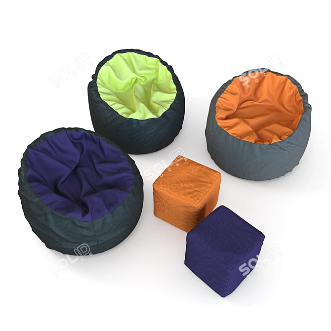 Portable Chair Bag 3D model image 3