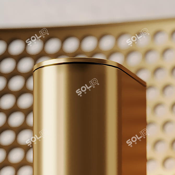 Elegant Perforated LED Wall Sconce 3D model image 4