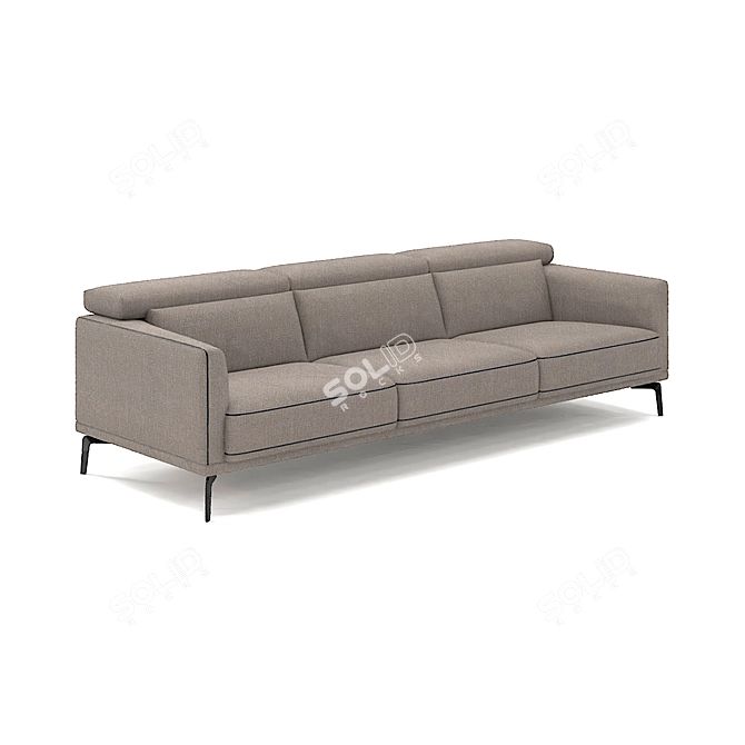 Belgian Luxe Kingston Sofa 3D model image 2
