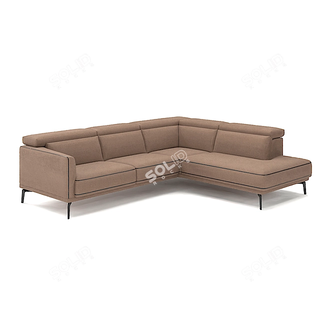 Belgian Luxe Kingston Sofa 3D model image 3