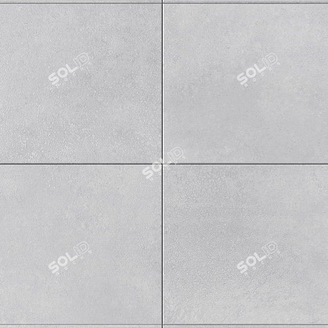 LUPUS Grey Concrete Wall Tiles: Modern and Versatile 3D model image 2