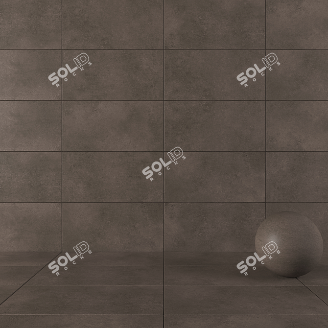 Lupus Vizon Concrete Tiles: Versatile and Stylish 3D model image 1