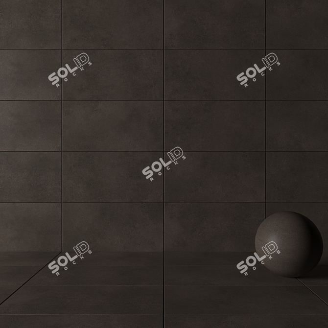 Lupus Vizon Concrete Tiles: Versatile and Stylish 3D model image 3