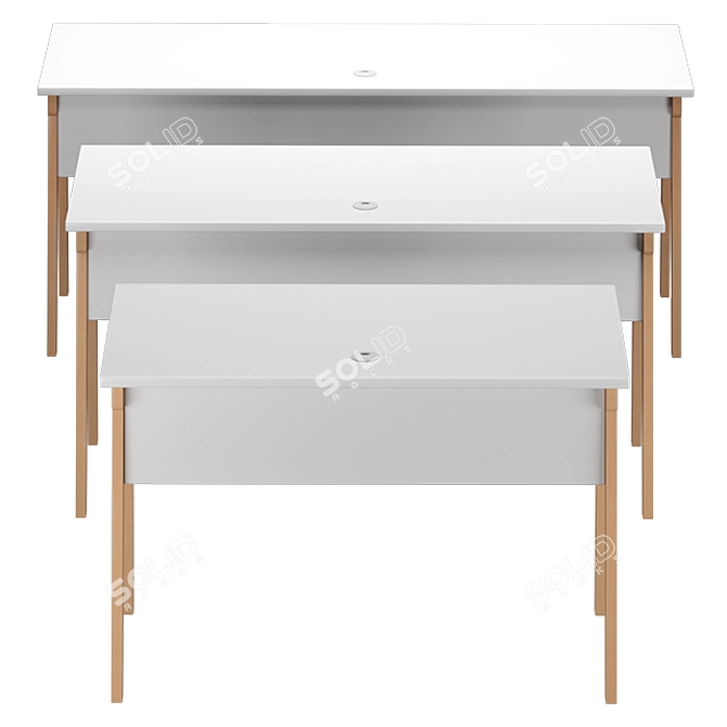 Rudnick Fit Desk Set 3D model image 4