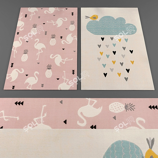 Luxury Rug Collection: Model Archive 3D model image 2